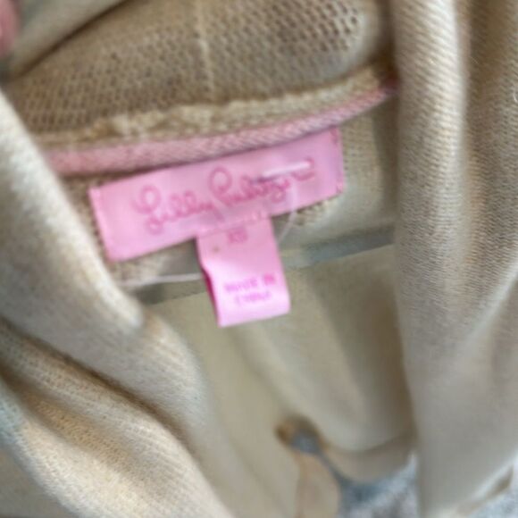 Lilly Pulitzer tan Cashmere Women’s Cardigan Sweater XS - Picture 5 of 6